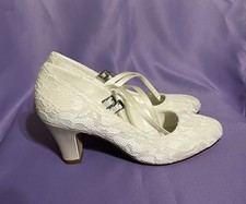 Elephant Park white wedding Size 9, Mary Jane Dress Pumps, 2  Heal Sh-1003 