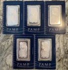 PAMP Suisse Swiss 1oz Silver Bullion Bar Lady Fortuna in Assay Card X1