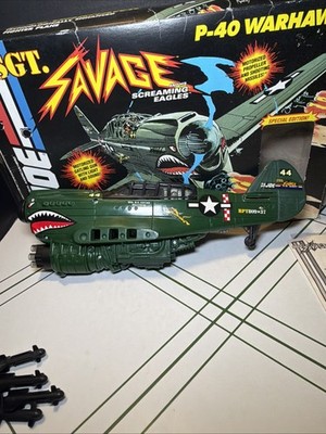 G.I. Joe Sgt. Savage P-40 Warhawk Airplane Special Edition 1994