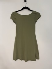 Offline By Aerie NWT Dress Real Me XTRA Back Me Up Olive Green Undershorts Sz XS