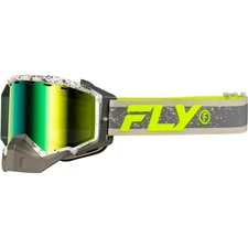 Zone Snow Goggles - Grey/Hi-Vis with Green Mirror/Yellow Lens 37-50281