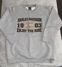 Vintage Harley-Davidson Gray Fleece 1903 Sweatshirt M  Enjoy The Ride  