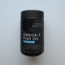 Sports Research - Omega-3 Fish Oil - Triple Strength - 90 Softgels - Exp 11/2027