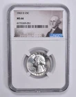 MS66 1963-D Washington Quarter 25c Special Lbl NGC