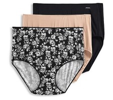 Jockey No Panty Line Full Brief Panty Set of 3 Midnight Poppy Size 9 A634107
