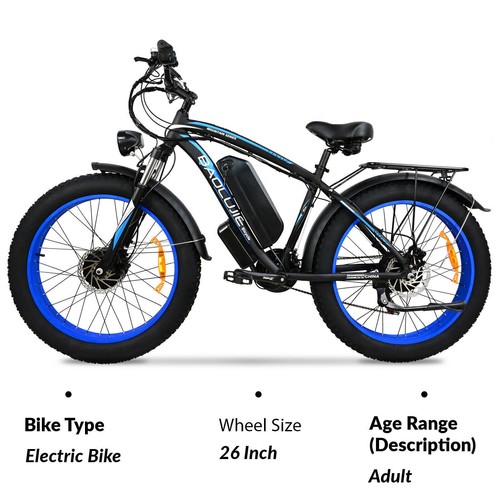 2023 Electric Bicycle 2000W Ebike for Adult 26in 20AH Dual Motor Fat Tire 45km/h - Picture 22 of 26