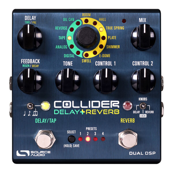 Педаль стерео задержки и реверберации Source Audio Collider (демонстрационная версия)