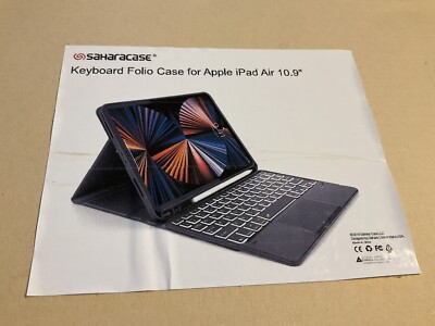 Saharacase Keyboard Folio Case For Apple iPad Air 10.9 