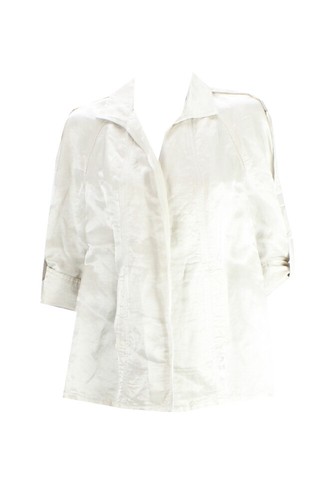 Charter Club Beige 3/4-Sleeve Open-Front Jacket M - Bild 1 von 2