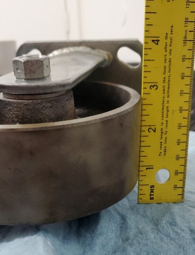5"x2" WHEEL ALL METAL STEEL IRON HEAVY DUTY INDUSTRIAL CASTER WHEELS CAST SINGLE - Picture 6 of 18