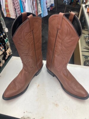 NWOT Old West SCM7017  Wide Toe Leather Western Cowboy Boots Men's Sz 10.5 EE