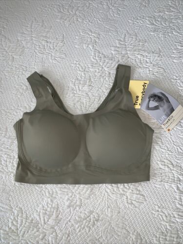 True & Co Bra Scoop With Lift Bra Wire-Free Removable Pads Size M
