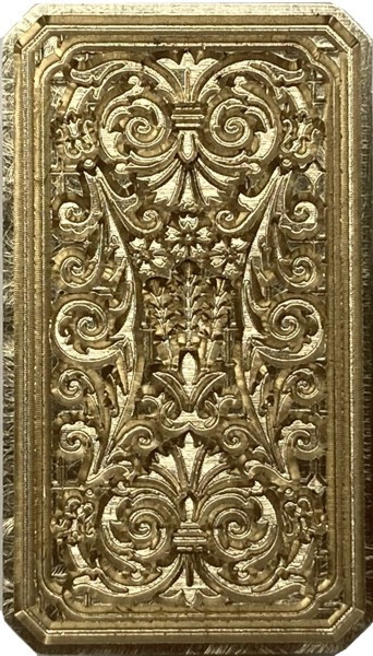 Intricate Flourish in Frame - Rectangular Wax Seal Stamp Head, Gorgeous Design!