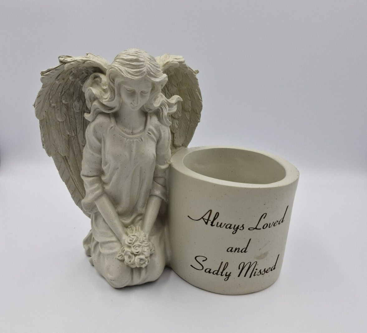 Memorial Graveside Angel and Pot Verse Always Loved & Sadly Missed Fairy