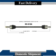 Fits 2006-2012 Mitsubishi Eclipse 2.4L 09-11 Galant L4 Front Right CV Axle Joint