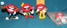 HARDEES Tang Lips PVC figures - General Foods Applause toys 1989