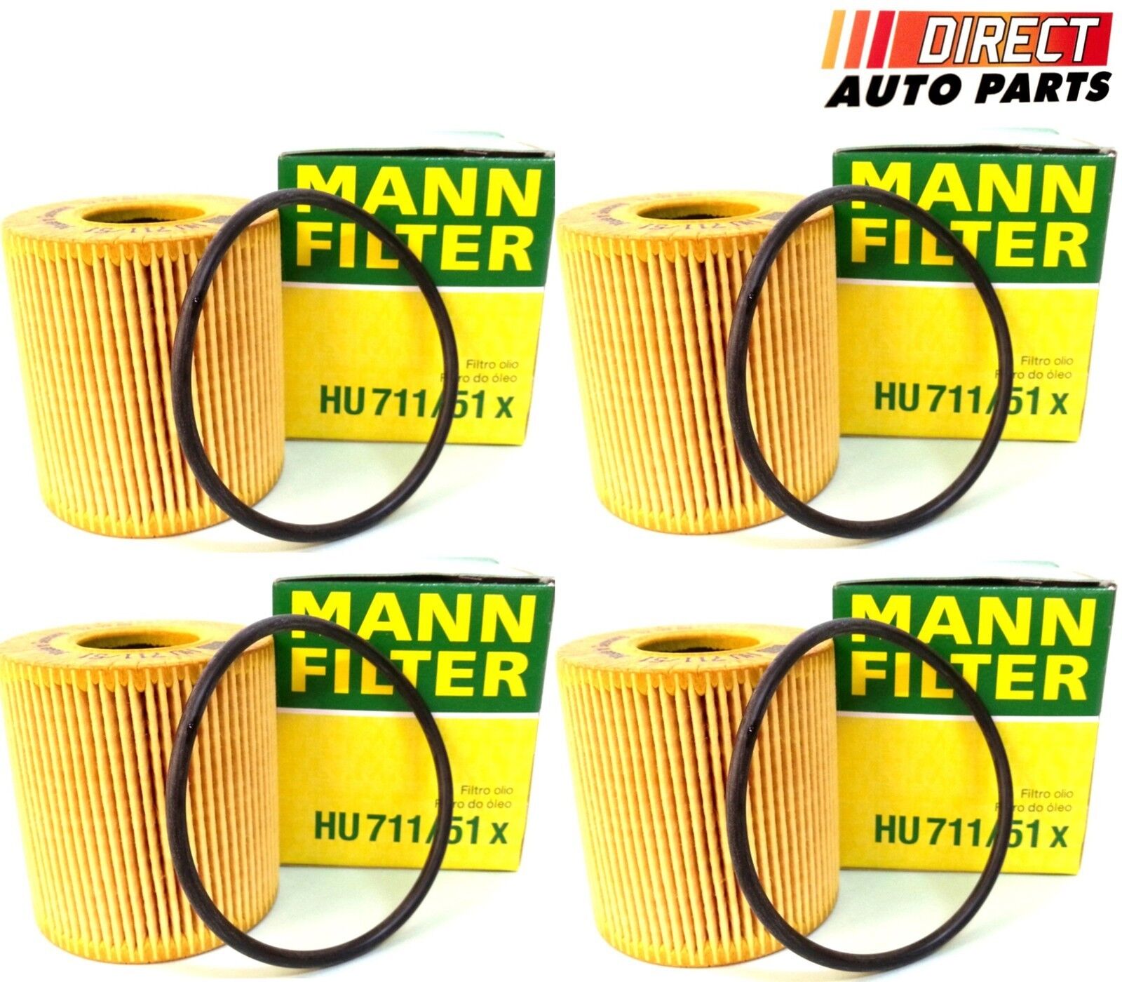 4 - Mini Cooper Oil Filter MANN HU 711/51 X Engine Oil Filter