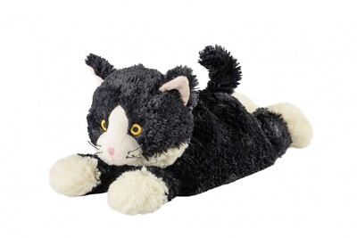 warmies  Katze liegend schwarz - Wärmekissen Kinder Kuscheltier