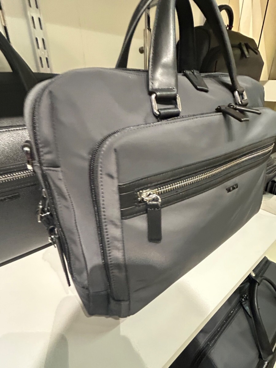 NEW Tumi OAKFIELD Polyester & Leather Large Laptop Briefcase