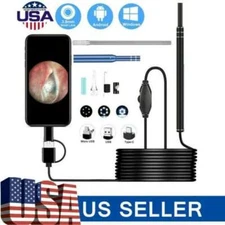 LED Ear Endoscope HD Otoscope Ear Wax Cleaning Camera Tool Cleaner Removal Kit