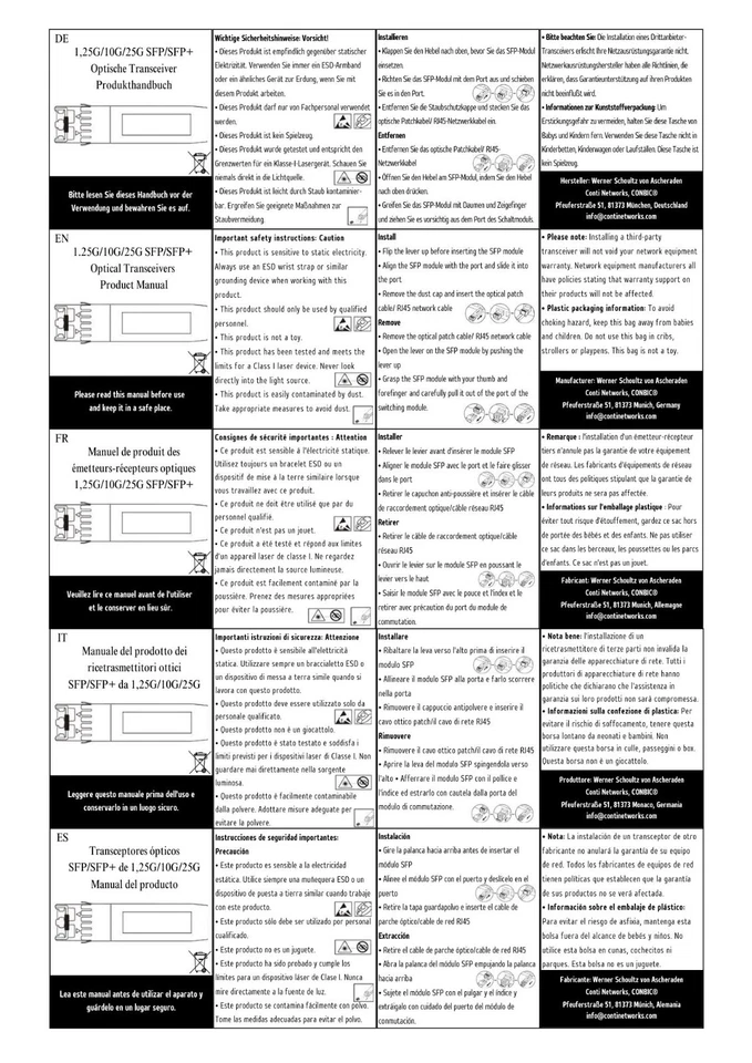 FRITZ! SFP AON Glasfaser Modul CONBIC® NUR für FRITZ!Box 5530 5590 kompatibel - Bild 4 von 4