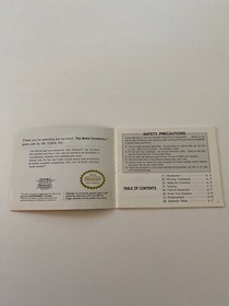 Authentic Nintendo NES Instruction Manual Only Mafat Conspiracy Book