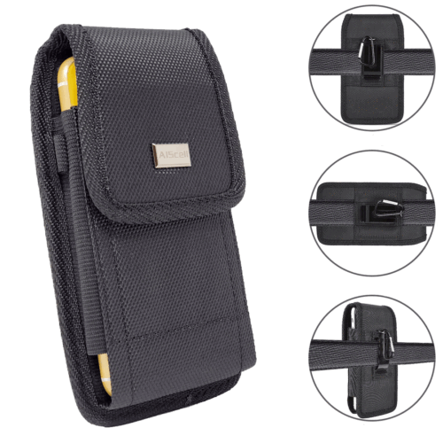 Cell Phone Pouch Tactical Holster Metal Belt Clip Loop Rugged Case (6 sizes) - Picture 1 of 57