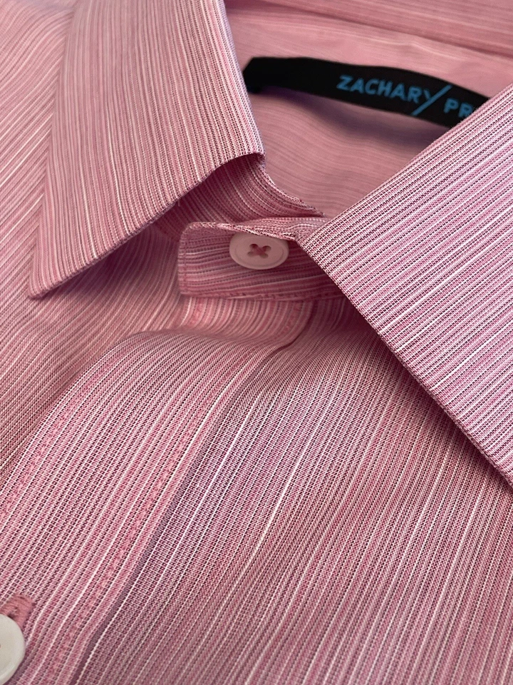 Camisa tejida manga larga Zachary Prell talla S nueva con etiquetas Pin rosa a rayas! Foto 2 de 4
