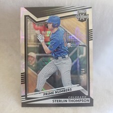2022 Panini Elite Extra Edition Sterlin Thompson Prime Numbers B (RC) 34/64