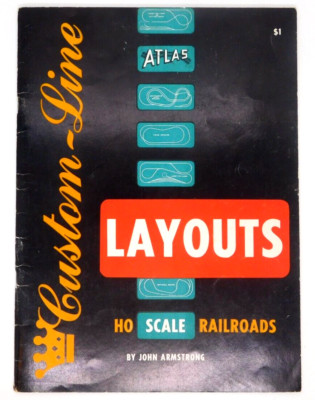 Book Railroad Atlas Layouts HO Scale Railroads John Armstrong Custom Line 1957