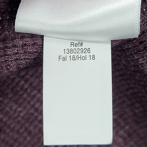 Eddie Bauer Sweater Men's Large Tall Burgundy Henley Waffle Knit Outdoor Preppy - Picture 12 of 14