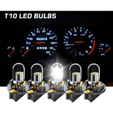 Dash Cluster Gauge WHITE LED LIGHT BULB UPGRADE KIT Fits 97-06 Jeep Wrangler TJ