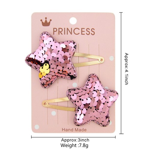 Adorable Colorful Baby Barrettes – Heart Clips – Star Clips – Crown Clips - Picture 6 of 12