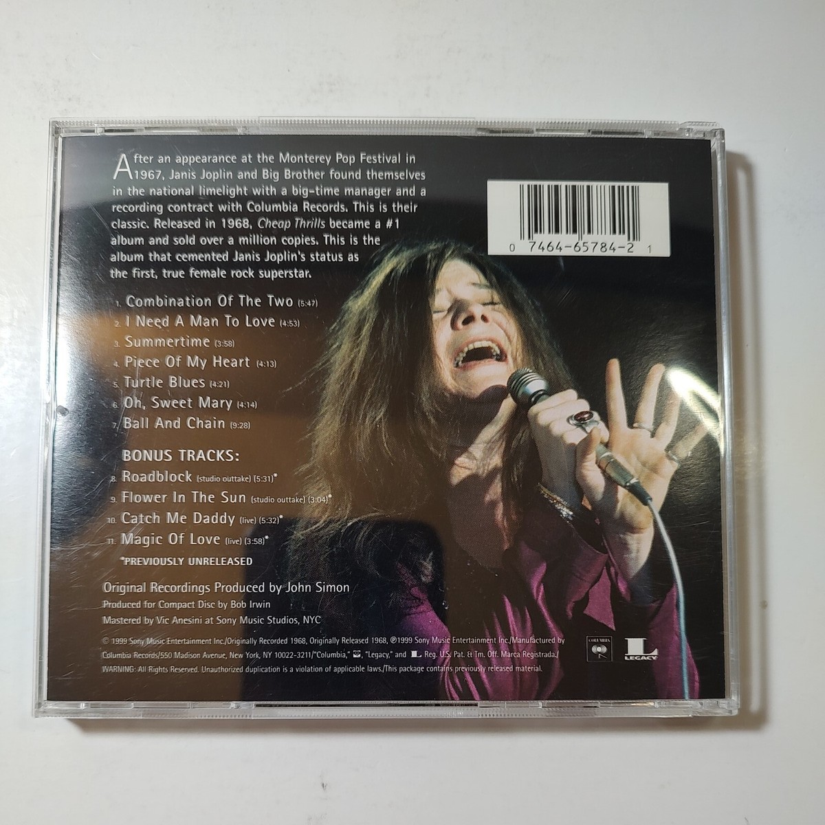 Cheap Thrills by Big Brother & The Holding Company Janis Joplin