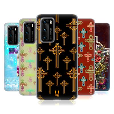 HEAD CASE DESIGNS CROSS PRINTS SOFT GEL CASE FOR HUAWEI PHONES 4