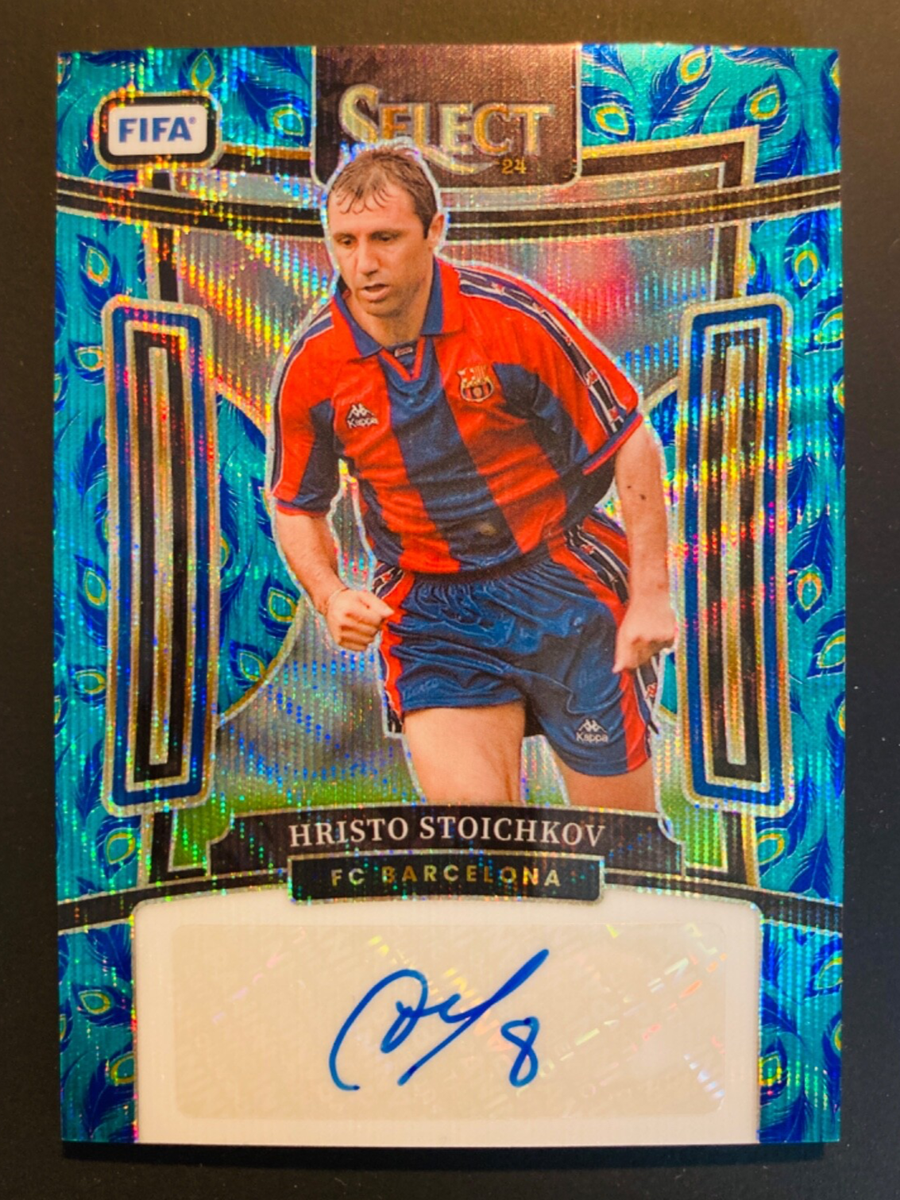 325★サッカー★hristo stoichkov★prostars★フィギュア 2023-24 Panini Select FIFA Hristo Stoichkov Autographed Barcelona