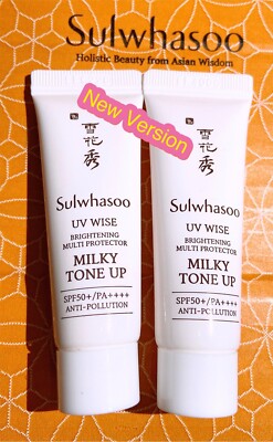 2 X SULWHASOO UV WISE BRIGHTENING MULTI PROTECTOR (Milky Tone Up-No.2)(2x10ml)