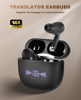 144 Languages Translator Earbuds Multi-language Real Time Translator Earphones