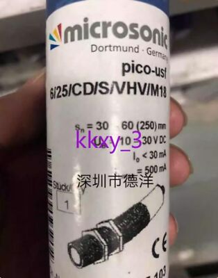 1 PCS New IN BOX Microsonic Ultrasonic Sensor pico-usf 6/25/CD/S/VHV/M18