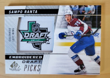 2020-21 UD SP Game Used Sampo Ranta Embroidered Draft Picks Patch #84 Avalanche