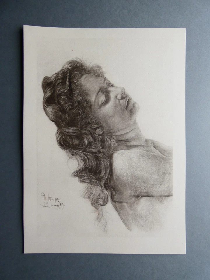 Max KLINGER (1857-1920) - Kopfstudie, 1910 - Bild 2 von 4