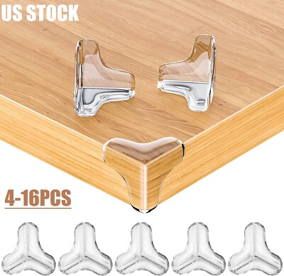 16× Silicone Corner Protector Soft Table Edge Corner Guard Baby Safety Proofing
