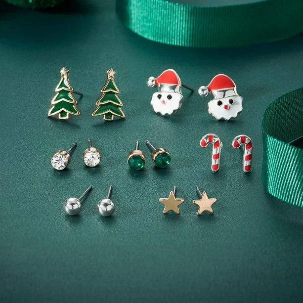 Christmas novelty earrings sale