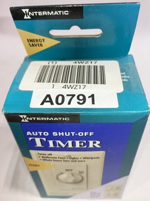 NEW Intermatic FD5M Auto Shut-Off SPST Ivory 5 Minutes Timer Switch Min 20A Time