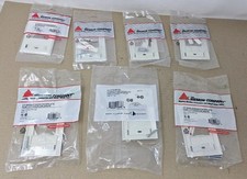  Lot of 7 SIEMON CT2-FP-02 White Faceplate