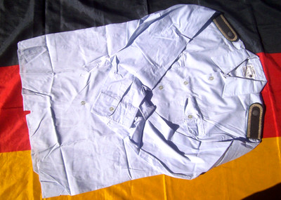 West German Bundeswehr 1980s Dress Shirt Lt Blue/Size 41 (Medium)