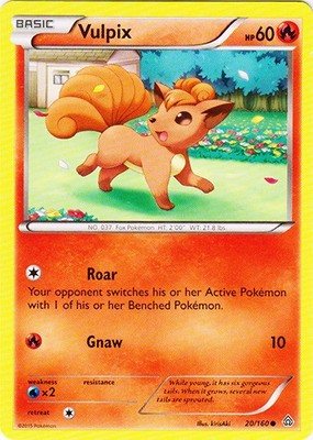Vulpix - 20/160 - Common - Near Mint