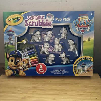 Crayola Scribble Scrubbie PAW Patrol Pup Pack, 8ct, PAW Patrol Figurines, Color