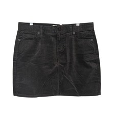 Vineyard Vines Velveteen High Waisted Skirt Jet Black Size 10 NWT