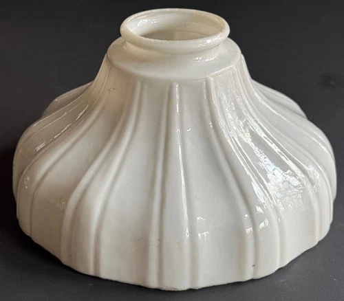 Industrial Sheffield Glass Light Lamp 7” Shade 2 ¼” Fitter Pendant